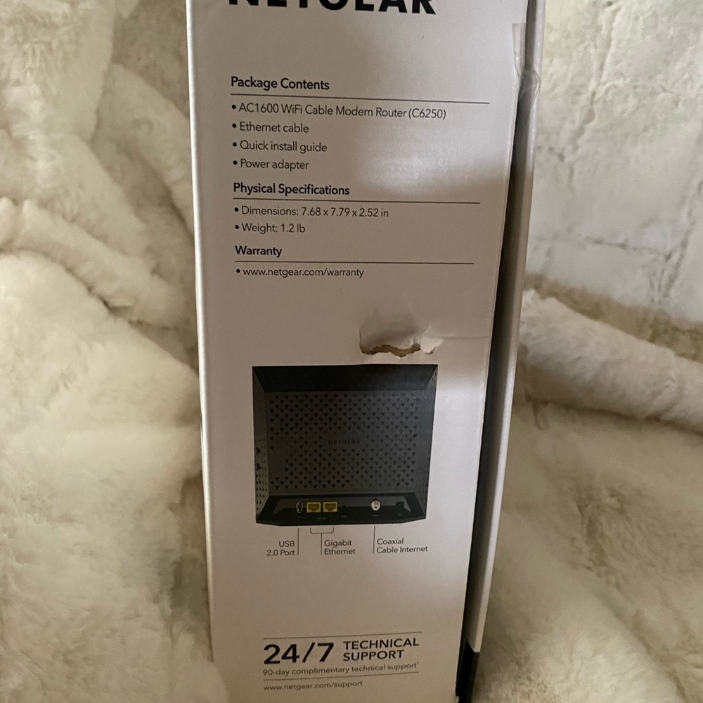 Netgear Wifi Cable Modem Router New in box Faster Reliable Secure - Picture 6 of 8
